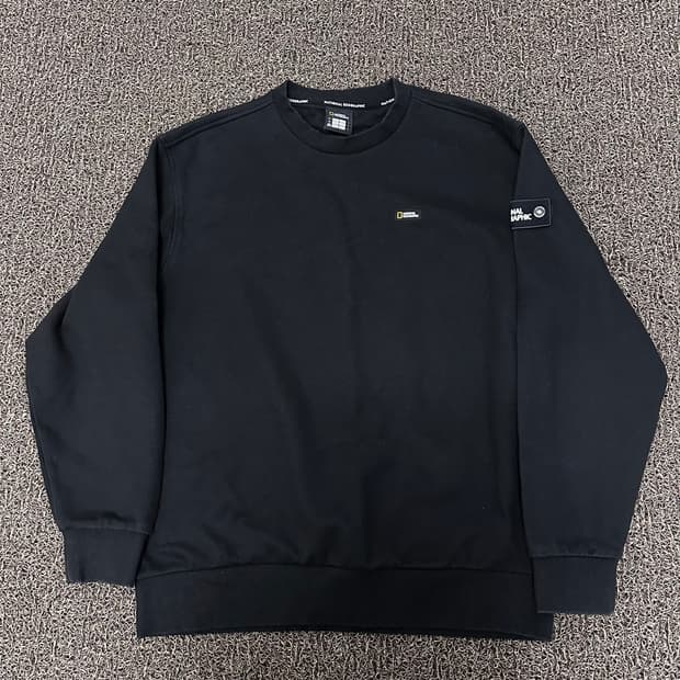 네셔널지오그래픽 맨투맨 블랙 XL