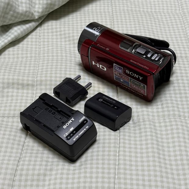 풀구성 SONY HDR-CX180 소니핸디캠 소니캠코더 빈티지캠코더 디카