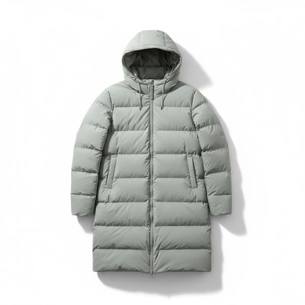 Rains 레인스 롱 푸퍼 자켓 시멘트 XXL