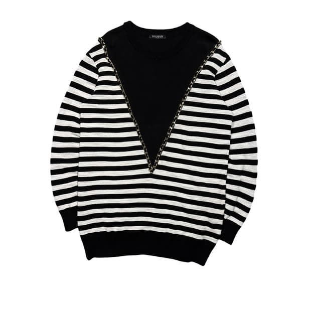 Balmain 발망 체인 디테일 니트
