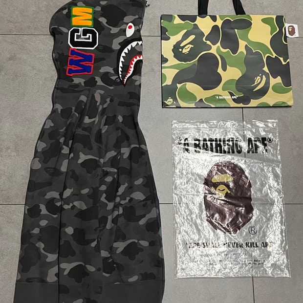 베이프 세퍼레이트 아수라 샤크 후드집업 청계흑계