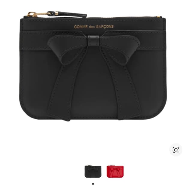꼼데가르송 SA8100BB 빅보우 블랙 월렛
