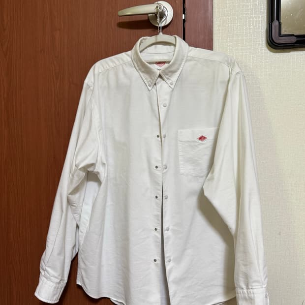 단톤 쿨맥스 루즈핏 화이트 셔츠