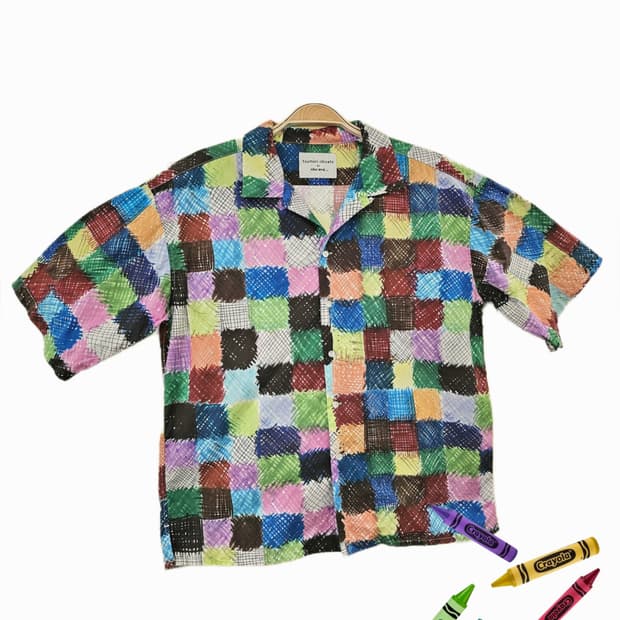 Tsumori Chisato by Nico and 핸드 드로잉 패턴 셔츠