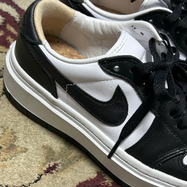 나이키 에어 조던 1 엘리베이트 로우 화이트블랙 240mm