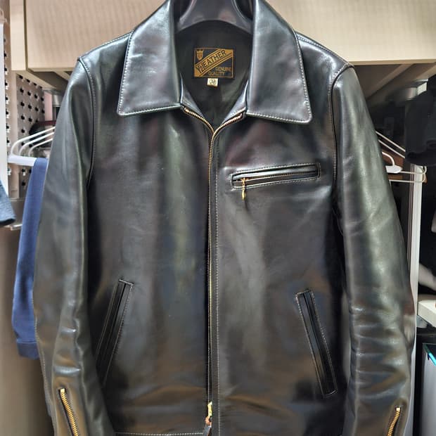 Y2 leather 레더자켓 38