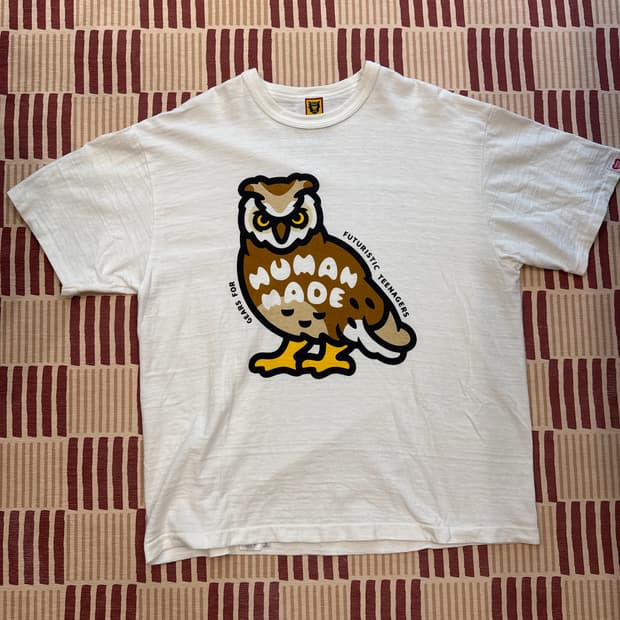 휴먼메이드 Owl 그래픽 반팔 티 (희귀 3XL)