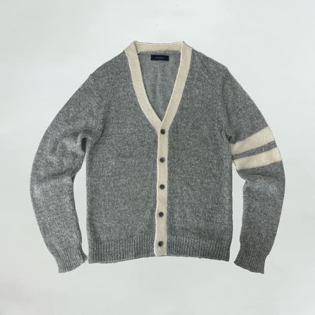레이지블루 모헤어 완장 가디건