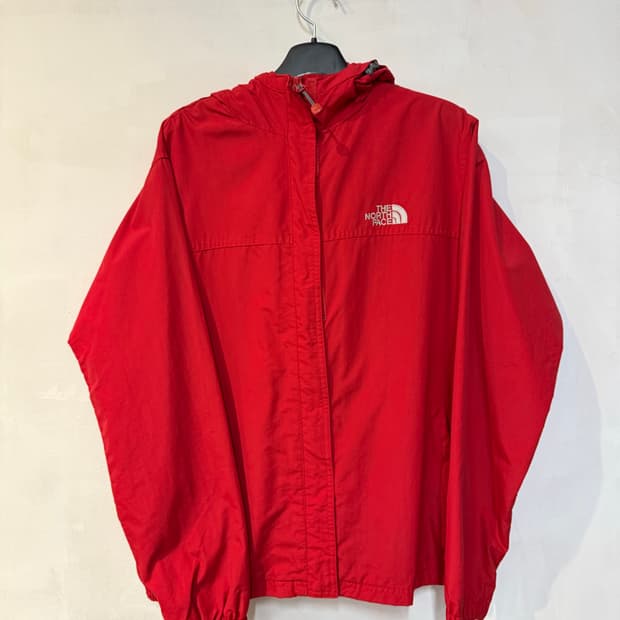 노스페이스 레드 바람막이