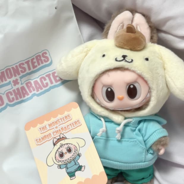 산리오 라부부 폼폼푸린(개봉박스 미사용 새상품)