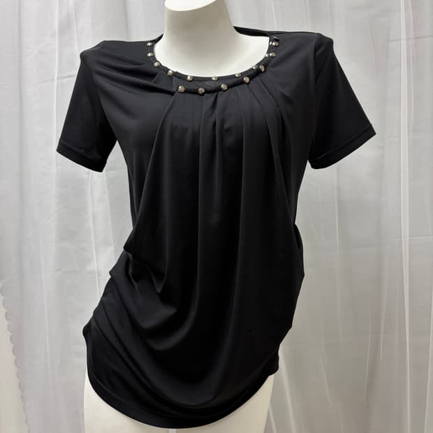 [Vintage] Studded Layered Detail T-Shirt