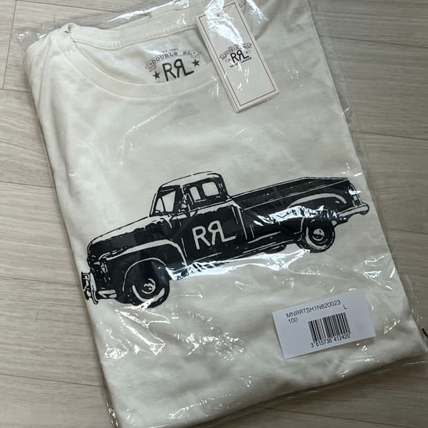 RRL 트럭 로고 그래픽 저지 티셔츠 더블알엘 