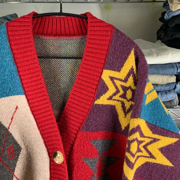 [M] VTG 노르딕 패턴 가디건