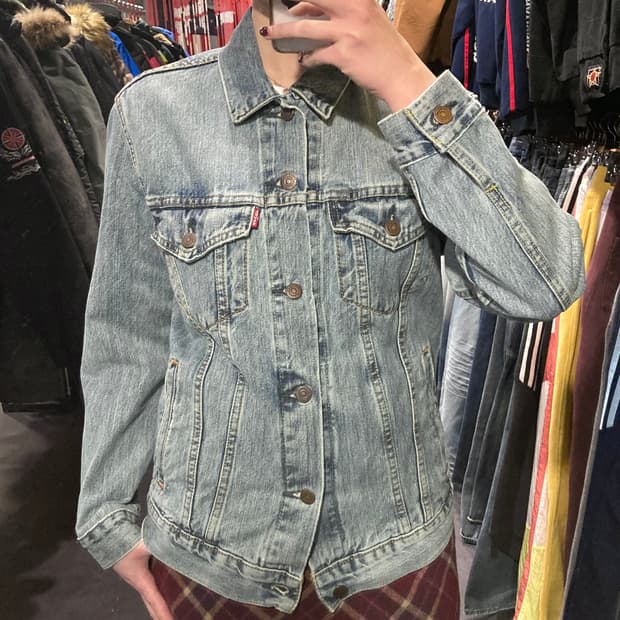 [IM]리바이스 워싱 연청 데님자켓