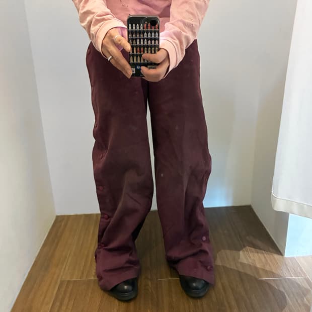 MYne x Dickies Side Snap Wide Pants