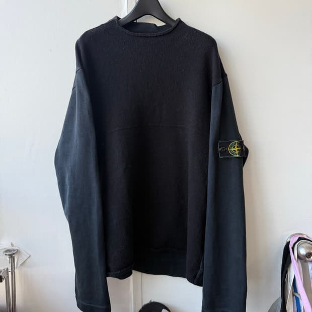 90s 스톤아일랜드 니트 + 맨투맨 