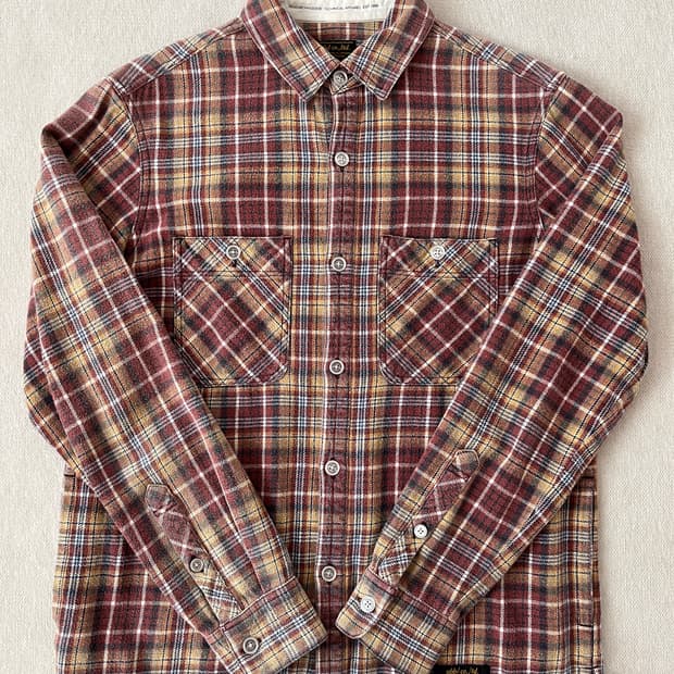 네이버후드 12fw 럼버 셔츠