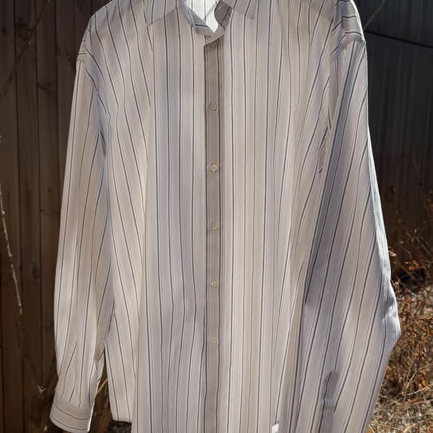 Gianni Versace white stripe shirt