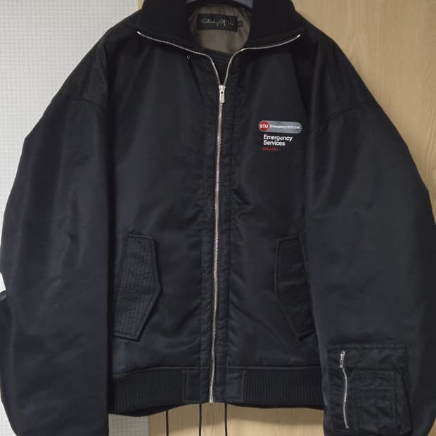 stu 오버핏 봄버 자켓 L