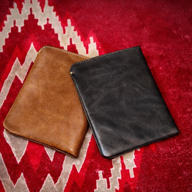 소가죽 빈티지 에이징 반지갑