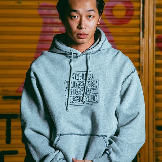 블랙아이패치 스티치 후드 그레이 xl