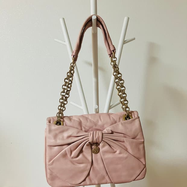 니나리치 핑크 리본 체인 숄더백 히메갸루