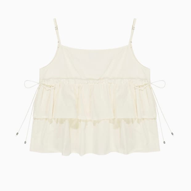 오헤시오 CUTTING CANCAN SLEEVELESS, IVORY