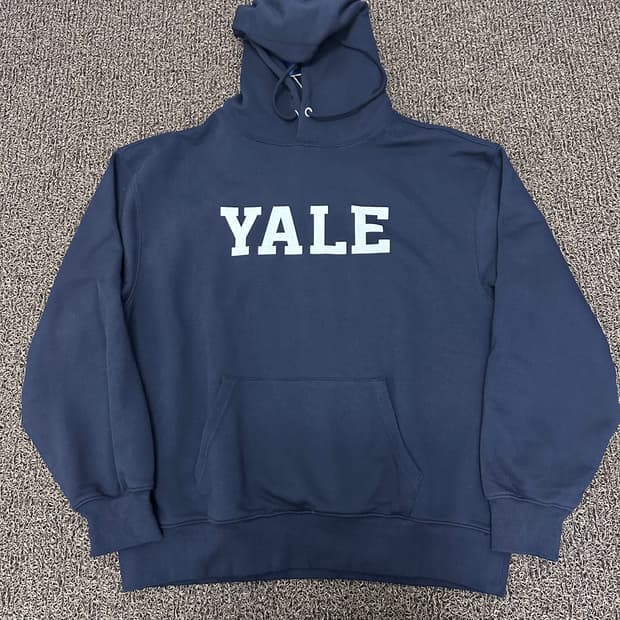 [새상품] YALE 예일 후드티 네이비 XL