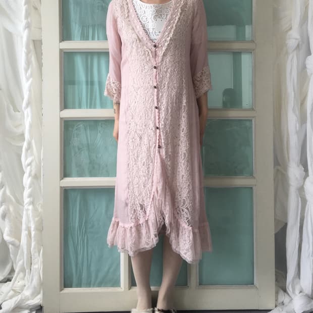 Axes femme max lace trimming long cardig