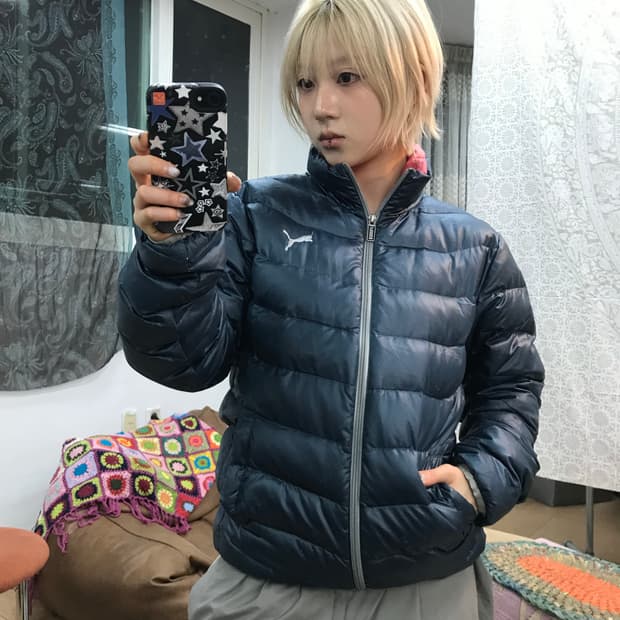 퓨마 여성 구스다운 패딩 