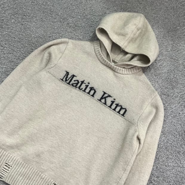 [우먼95] 마뗑킴 니트 후드티