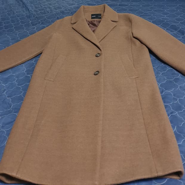 미쏘 모직 롱코트 브라운 (S)