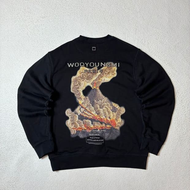 우영미 Wooyoungmi 23ss 볼케이노 오버 맨투맨 PN7585