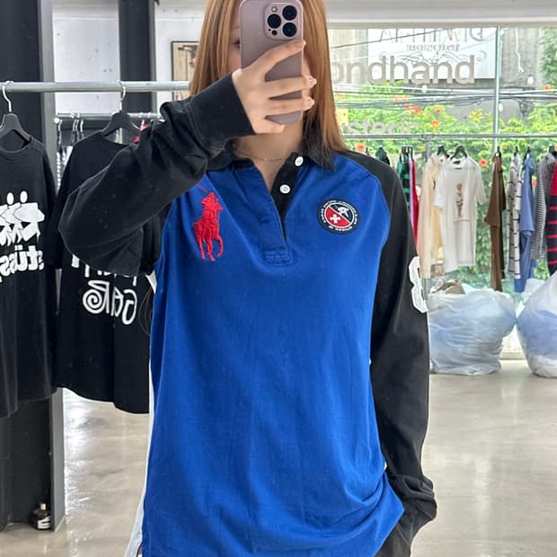 폴로랄프로렌 빅포니 넘버링 레이싱 Pk 긴팔티