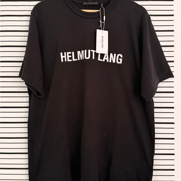 헬무트 랭(Helmut Lang) 로고 반팔