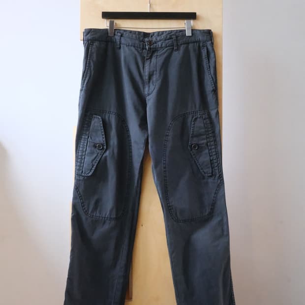 Stone Wash Baker Cargo Pants