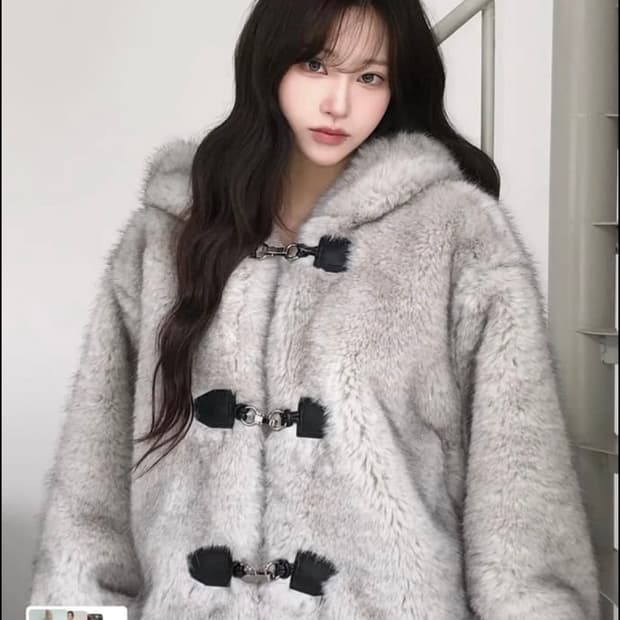 러브이즈트루 리버시블 퍼 후드