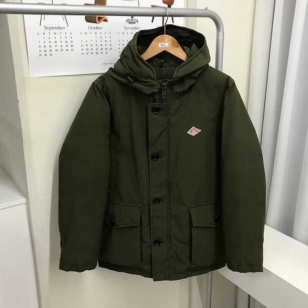 단톤 후드 다운 패딩 파카