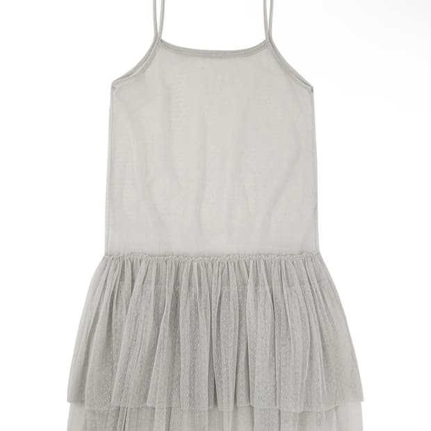 프릴 레이어드 슬리브리스