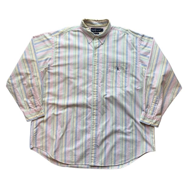 폴로 버튼다운 빅셔츠