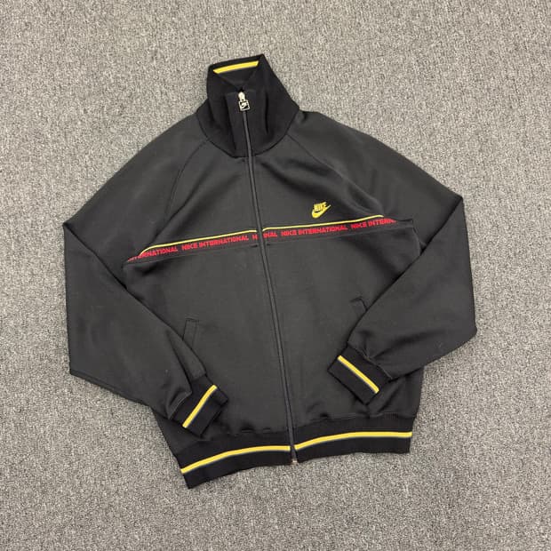 L)나이키 빈티지 올드스쿨 블랙 트랙탑 져지