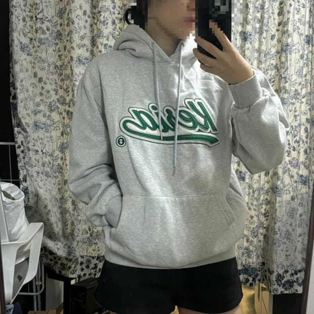 롤 굿즈 Kesia 회색 후드티
