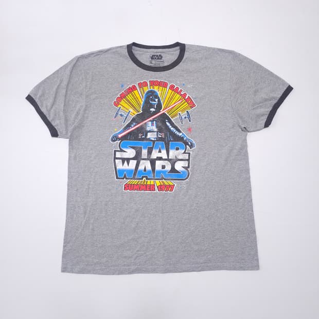 Starwars 다스베이더 빈티지 링거 티셔츠