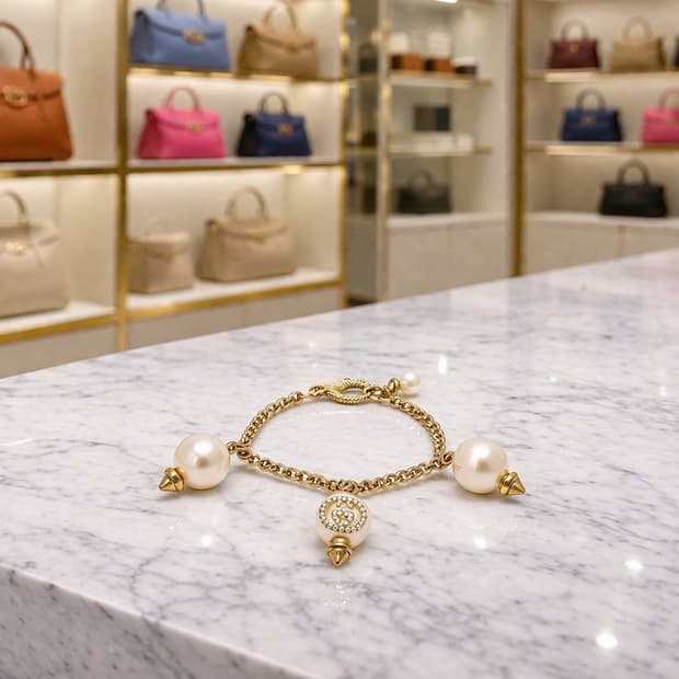 [A급] 구찌 펄 인터로킹 G 팔찌 판매합니다!!!