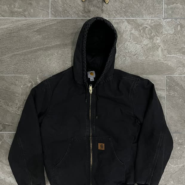 (S) 칼하트 후드 덕 액티브 자켓 J130 BLK 블랙
