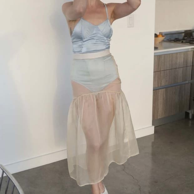 Maryam nassir jadeh cala skirt 오간자스커트