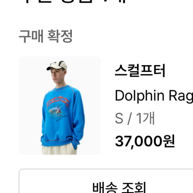 스컬프터 Dolphin Raglan Sweatshirt Blue