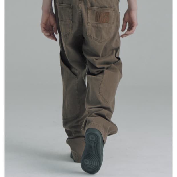 플라스틱프로덕트 CALF POCKET PANTS s사이즈 브라운