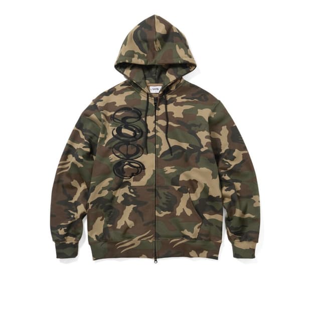 Closedoor ellipse hoodie zip camo