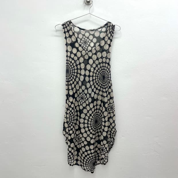 Monochrome Swirl Dress